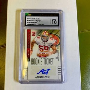 2014 Panini Contenders Rookie Ticket Autographs #246 Aaron Lynch Gem Mint 10